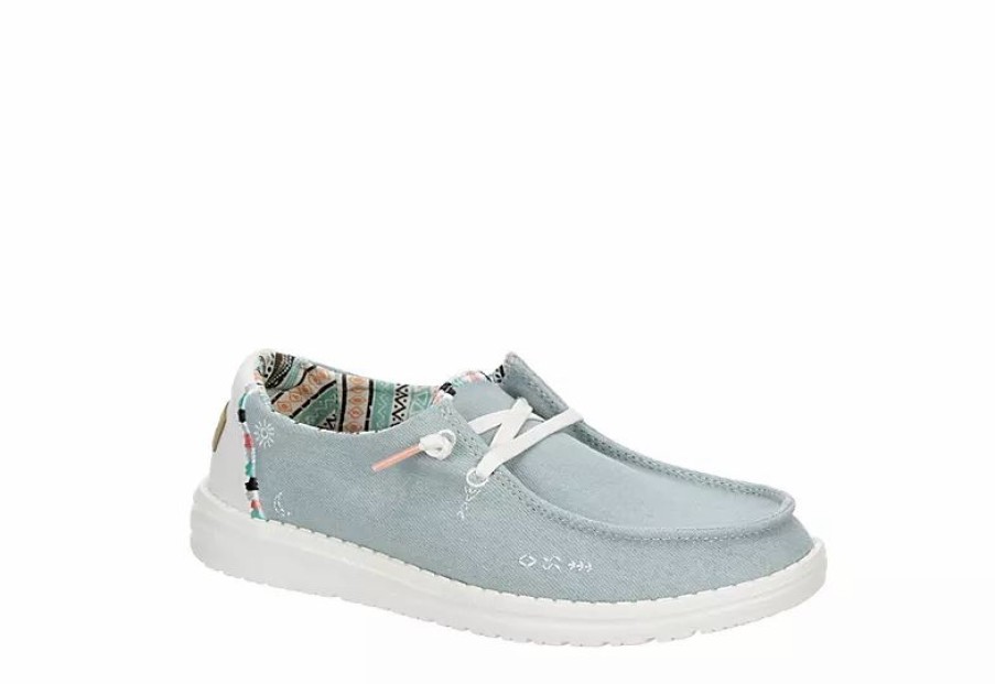 * Heydude Womens Wendy Slip On Sneaker Pale Blue Women