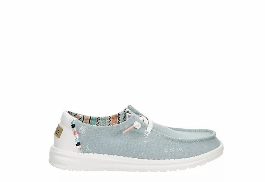 * Heydude Womens Wendy Slip On Sneaker Pale Blue Women