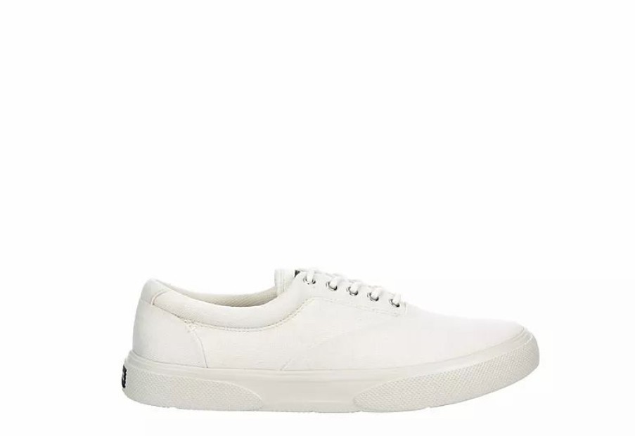 * Sperry Mens Halyard Plushstep Cvo Sneaker Off White Men