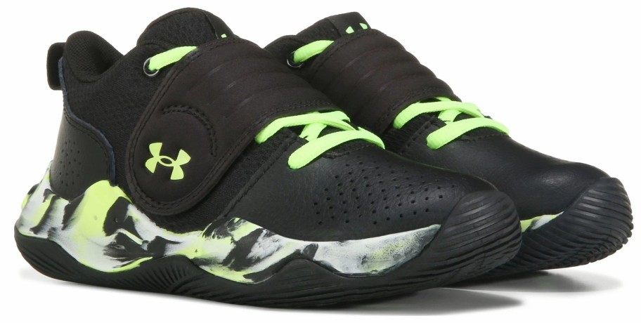 * Kids' Zone Bb Basketball Shoe Little Kid Black/Gray/Lime Boys